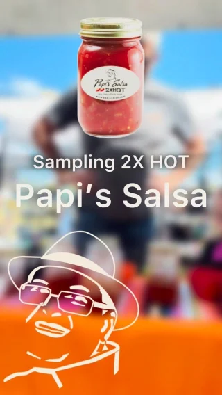 Sampling #PapisSalsa at The Great Pumpkin Fest in Canton! This year we got it 2X HOT!!🔥 Thank you Canton for the amazing feedback! #EatSalsa but only Papi’s Salsa! Keeping it #healthy with #natural and #organic ingredients.
